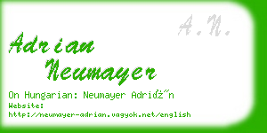 adrian neumayer business card